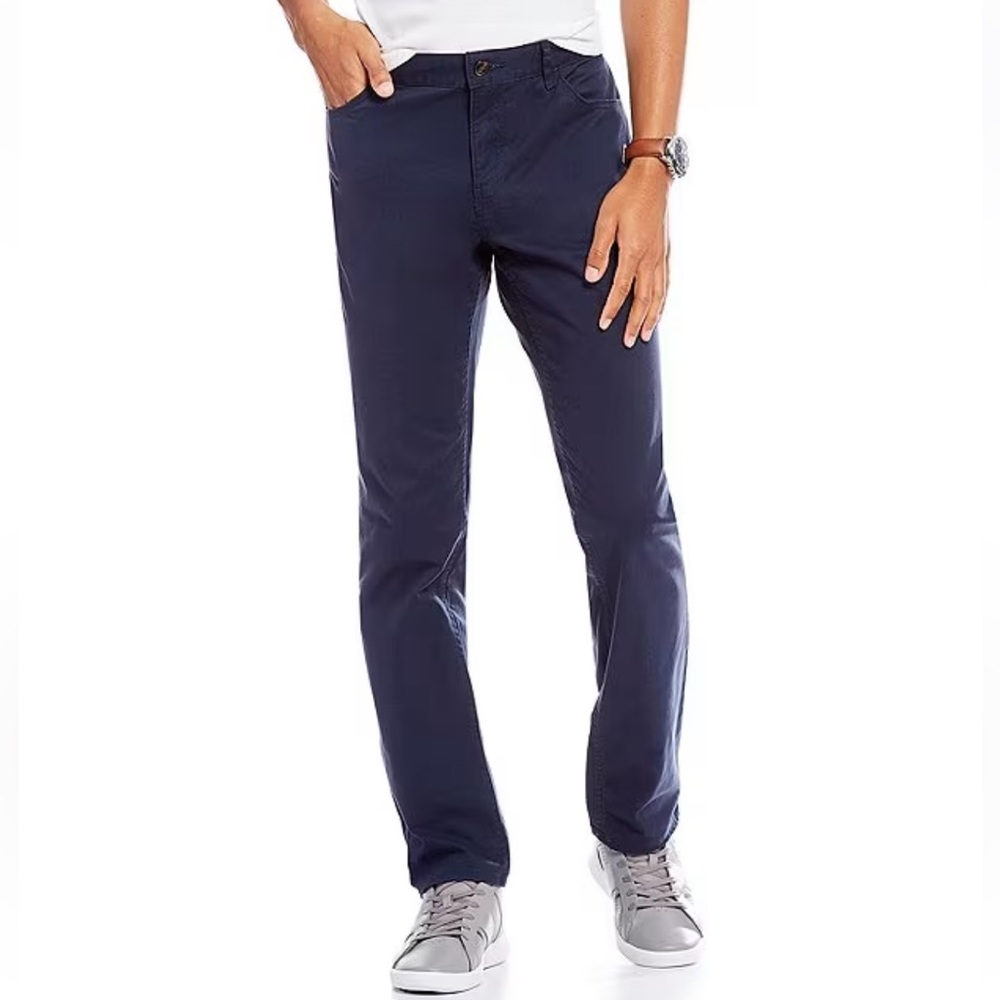 Michael Kors Slim-Fit Parker Stretch Flat Front Twill Pants 30/32